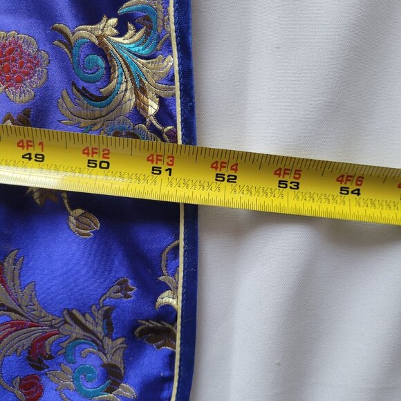 Tangyi Vintage Asian/Japanese Custom-made Floral Purple Dress (Size: S) - Picture 15 of 16